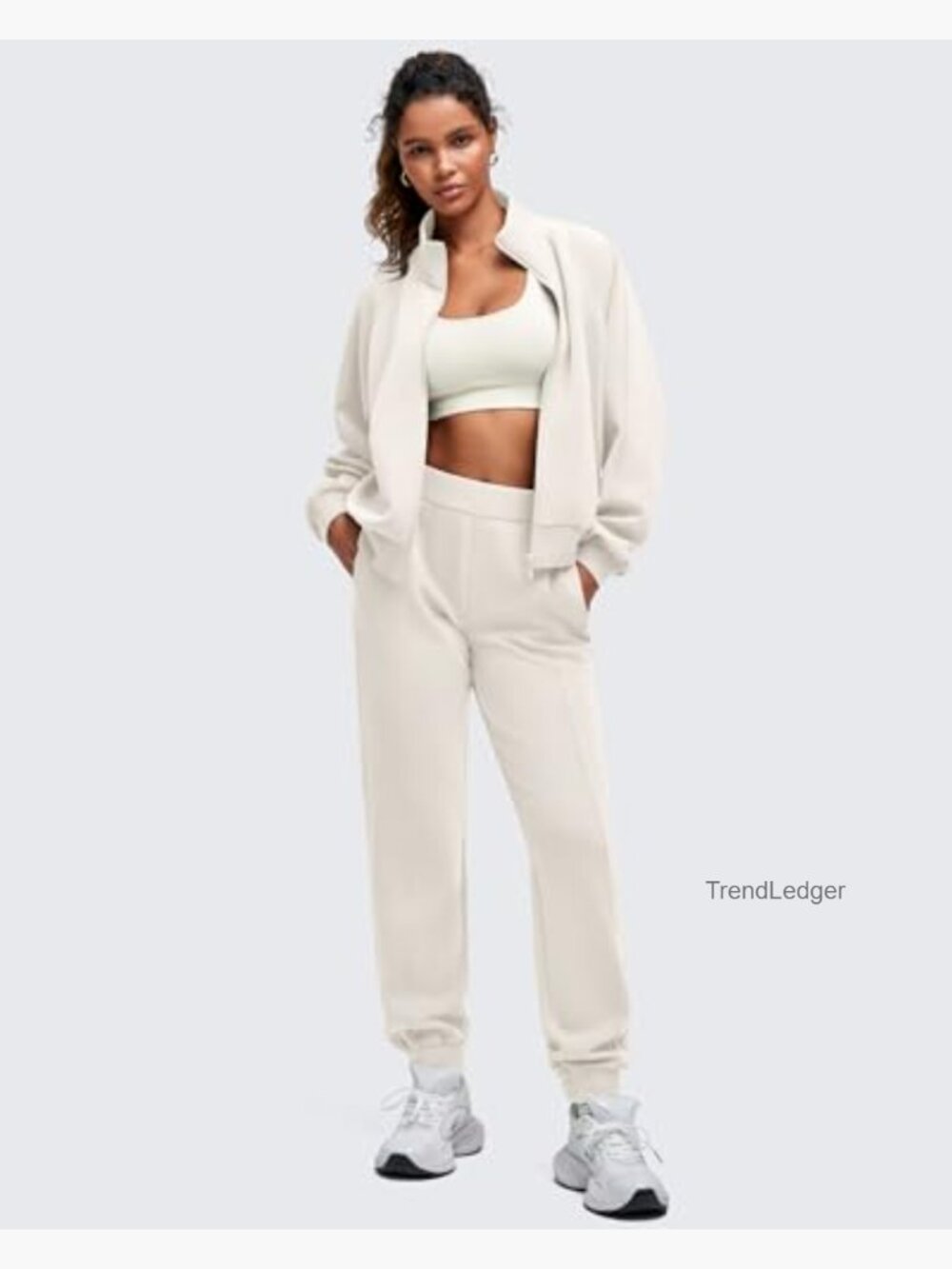Zip Up Mock Neck Jacket with Pockets Soft Modal Stretch - Picture 5 of 7